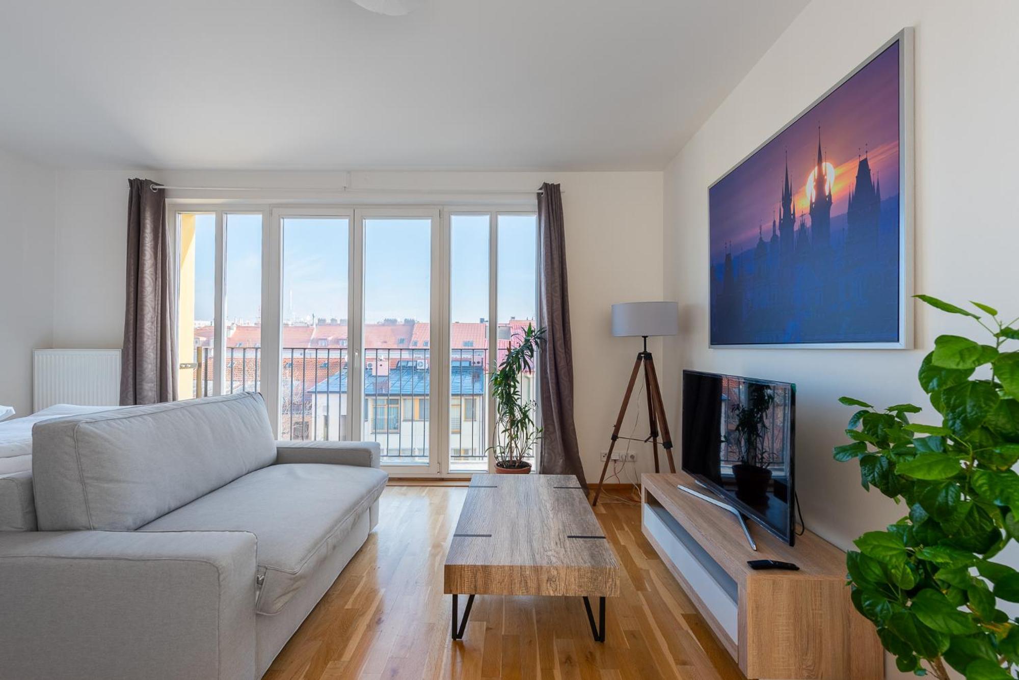 Sunny Safron Apartment Prag Exterior foto