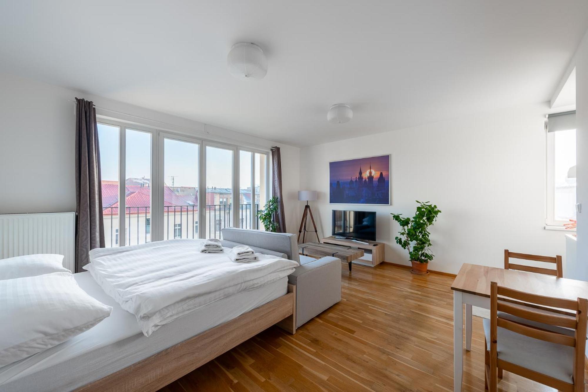 Sunny Safron Apartment Prag Exterior foto